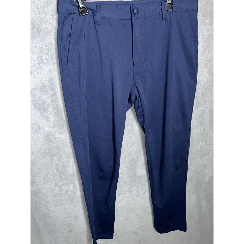 Rhone Commuter Pants Mens 33x32 blue navy Performance Stretch Ankle Zip Golf